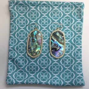 Kendra Scott Elle Drop Earrings in Abalone Shell